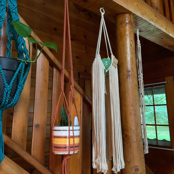 Cotton Macrame Plant 🪴 Hanger - Picture 2 of 11